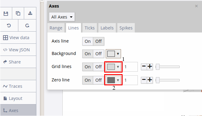 Set Axes and Grid Color