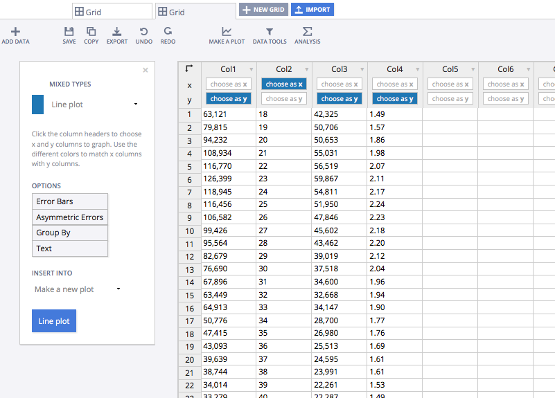 Grid Ratio Chart